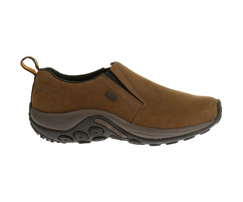 Buty Merrell Jungle Moc Nubuck Wasserdicht Wide Width - Slip Ons Męskie Merrell - Brązowe [IKPBH-216